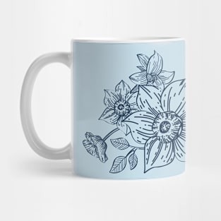 Floral Outline Mug